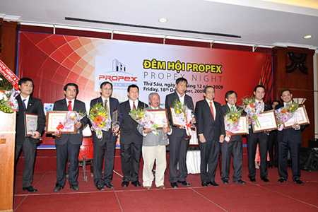 GIẢI THƯỞNG PROPEX VIETNAM 2009, tôn vinh sức mạnh doanh nhân trong ngành bất động sản