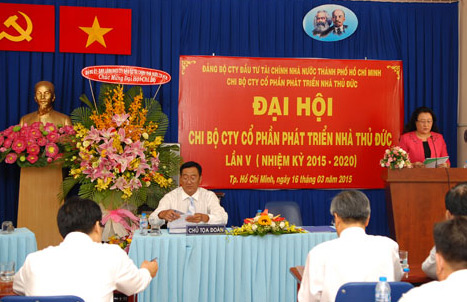 Tổ chức thành công đại hội Chi bộ Thuduc House lần V