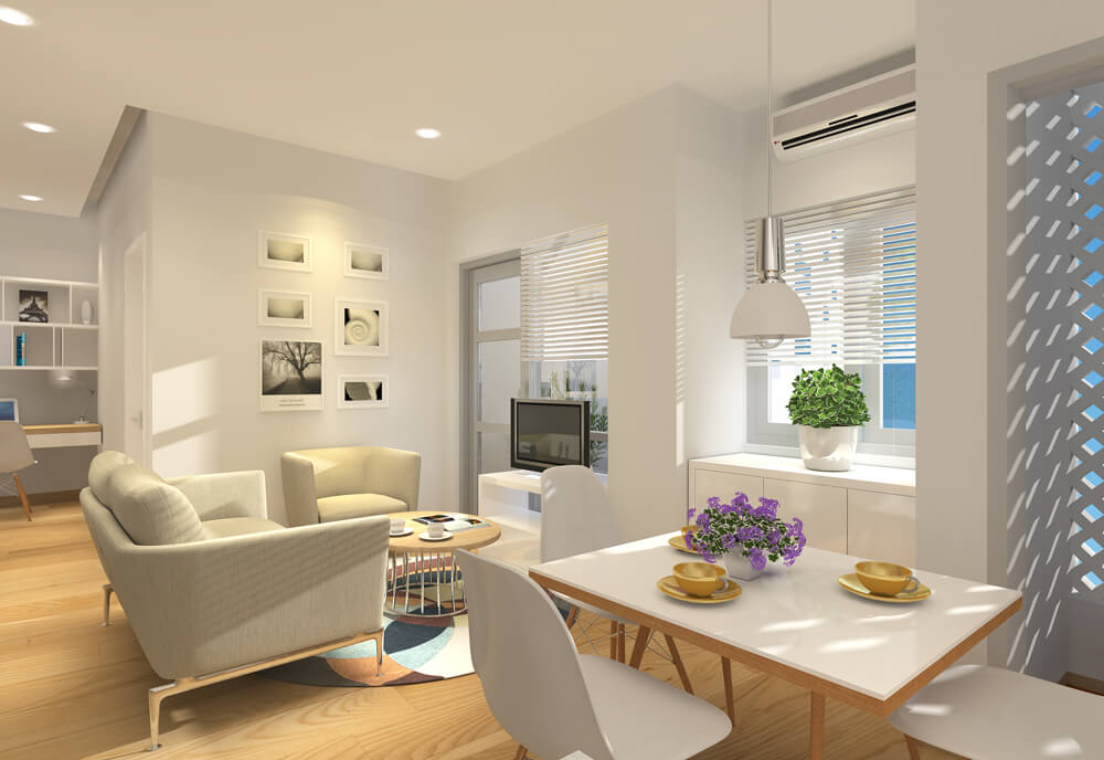 Phối cảnh Phòng khách