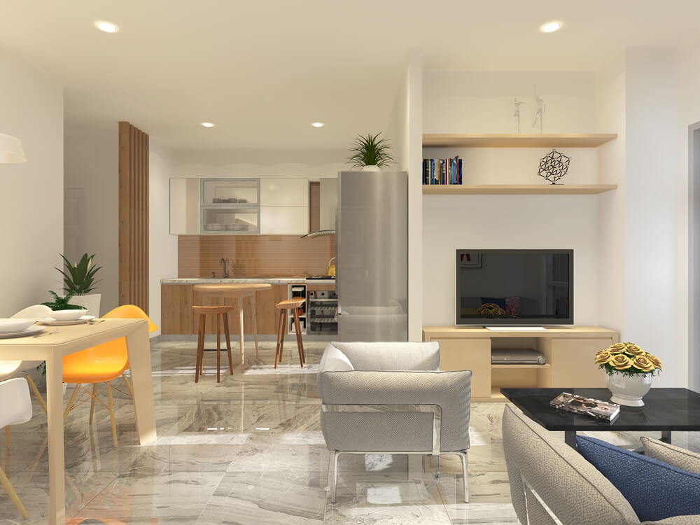 Phối cảnh Phòng khách